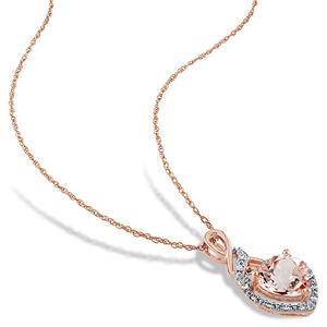Gemstone Classics(tm) 10kt. Rose Gold 1/2ctw. Diamond Pendant alternate view