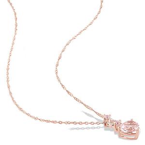 Gemstone Classics(tm) Diamond Heart Pendant Necklace alternate view