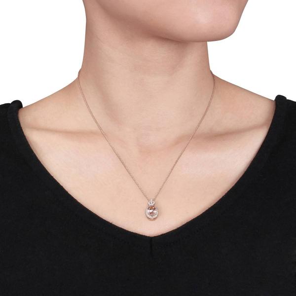 Gemstone Classics(tm) 10kt. Rose Gold Morganite Pendant alternate view