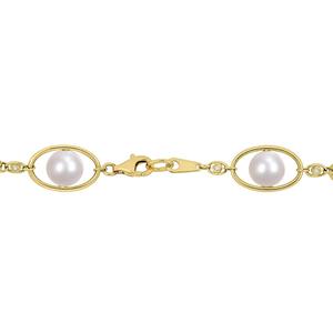 Gemstone Classics(tm) 18kt. Yellow Gold Pearl Bead Necklace alternate view