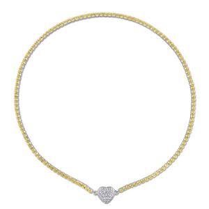 Sophia B Citrine & Lab Created White Sapphire Pendant Necklace alternate view