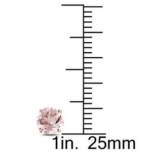Gemstone Classics(tm) 10kt. Rose Gold Morganite Earrings alternate view