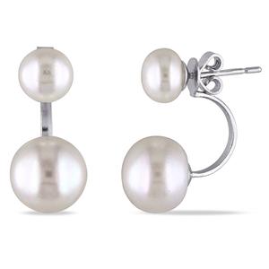 Gemstone Classics(tm) Pearl Earrings with Jackets
