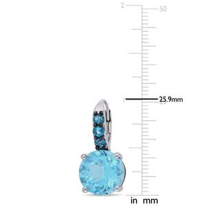 Sophia B 15 1/4ctw. Sky Blue Topaz Drop Earrings alternate view