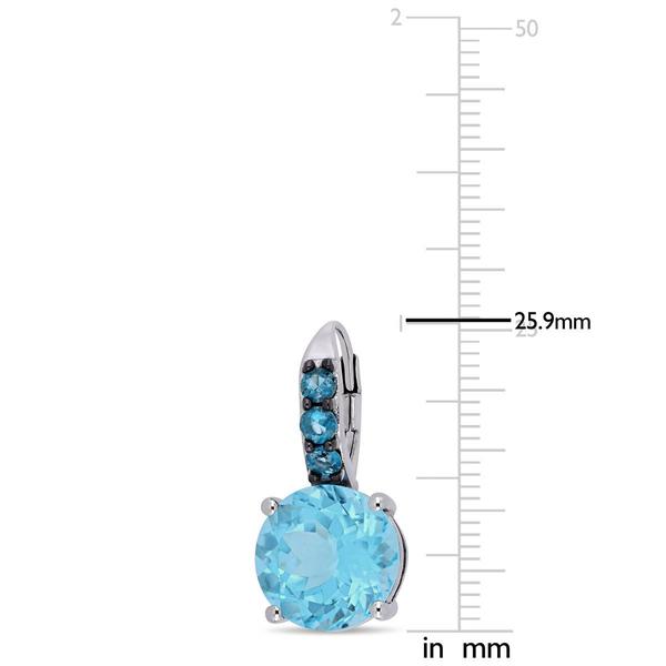 Sophia B 15 1/4ctw. Sky Blue Topaz Drop Earrings alternate view