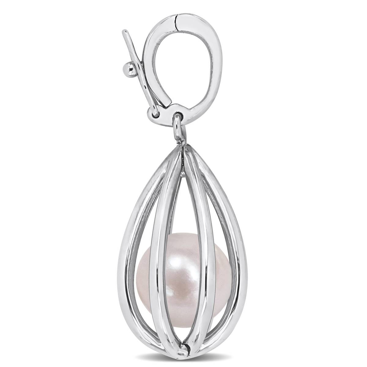 Gemstone Classics(tm) Sterling Silver Pearl Charm Bracelet