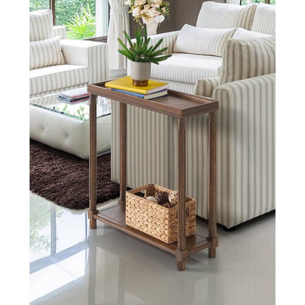 New Ridge Home Goods Harrison Side End Tables w/ Shelf - Chestnut alternate view