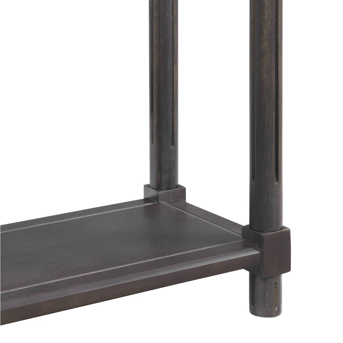 New Ridge Home Goods Harrison Side End Tables W/ Shelf - Espresso