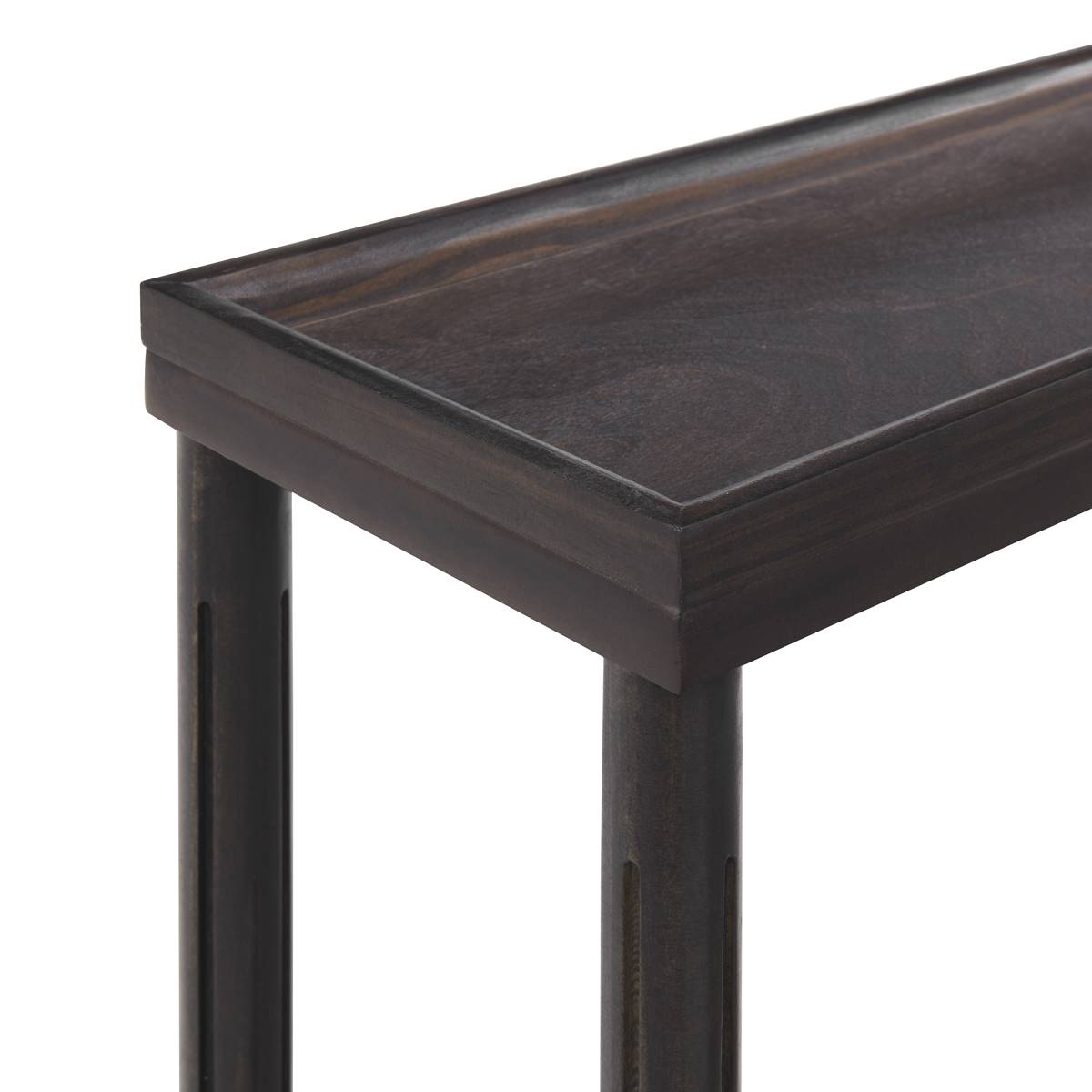 New Ridge Home Goods Harrison Side End Tables W/ Shelf - Espresso