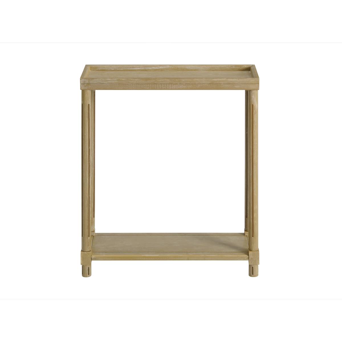 New Ridge Home Goods Harrison Side End Tables W/ Shelf - Oak