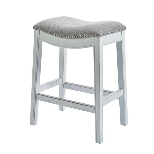 New Ridge Home Goods Zoey 30in. Bar-Height Saddle-Seat Barstool