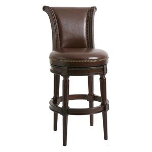 New Ridge Home Goods Chapman Bar-Height Swivel Barstool - Walnut