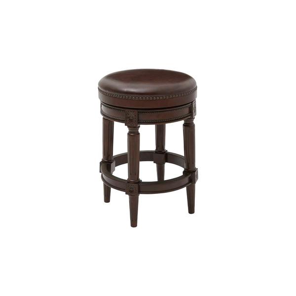 New Ridge Home Goods Chapman 25in. Swivel Barstool - Walnut
