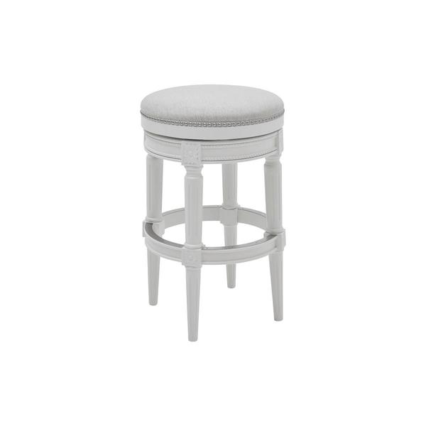 New Ridge Home Goods Chapman Bar-Height Barstool - White