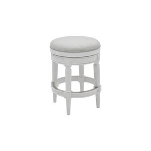 New Ridge Home Goods Chapman 25in. Swivel Barstool - White