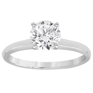 Diamond Classics(tm) White Gold Solitaire Diamond Engagement Ring