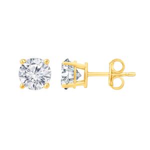 Diamond Classics(tm)14kt. Gold 2ctw. Diamond Stud Earrings alternate view