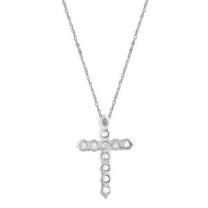 Nova Star(R) Sterling Silver Lab Grown Diamond Cross Pendant alternate view