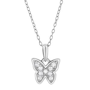 Nova Star(R) 1/10ctw. Lab-Grown Diamond Butterfly Pendant