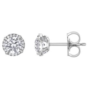 Nova Star(R) 1ctw. Sterling Silver Lab Grown Dimond Stud Earrings