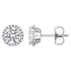 Nova Star(R) 2ctw. Sterling Silver Lab Grown Diamond Stud Earrings