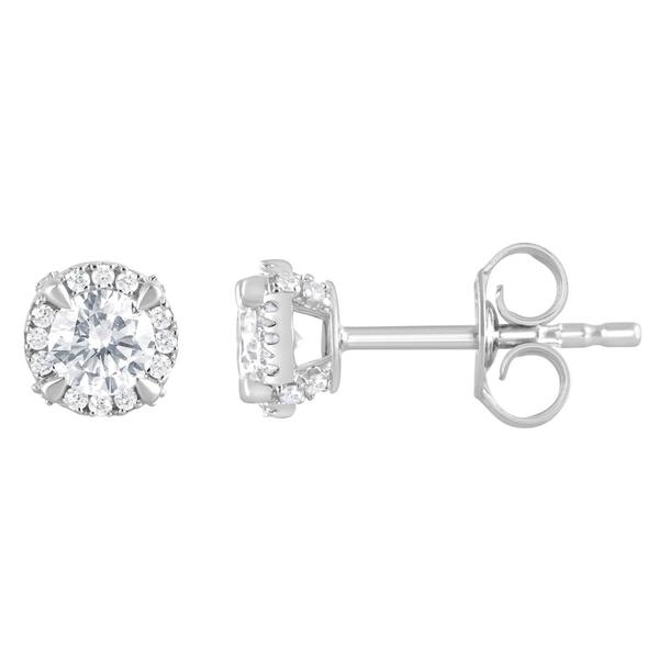 Nova Star(R) Sterling Silver 1/2ctw. Lab Grown Diamond Earrings
