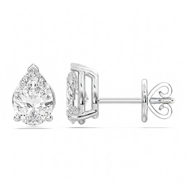 Nova Star(R) Pear-Cut 1/2ctw. Lab-Grown Diamond Stud Earrings