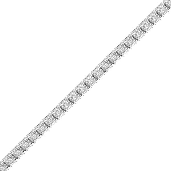 Nova Star(R) 1/4ctw. Lab Diamond Sterling Silver Tennis Brace alternate view