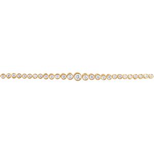 Nova Star(R) Lab Grown Diamond Gold Plated Bezel Tennis Bracelet alternate view