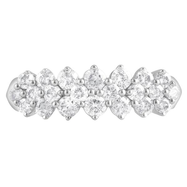 Nova Star(R) White Gold Multi Row Lab Grown Diamond Ring alternate view