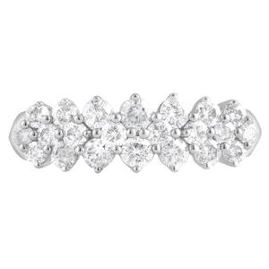 Nova Star(R) White Gold Multi Row Lab Grown Diamond Ring alternate view