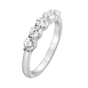 Nova Star(R) White Gold 5 Stone Lab Grown Diamond Anniversary Ring alternate view