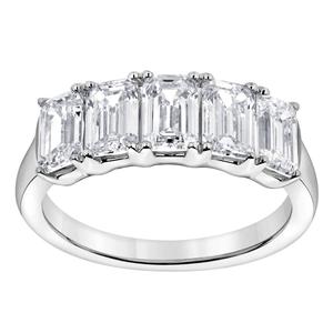 Nova Star(R) 14kt. White Gold 2 5/8ctw. Lab Grown Diamond Band Ring alternate view