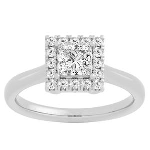 Nova Star(R) White Gold & 7/8ctw. Lab Grown Diamond 3-Stone Ring alternate view