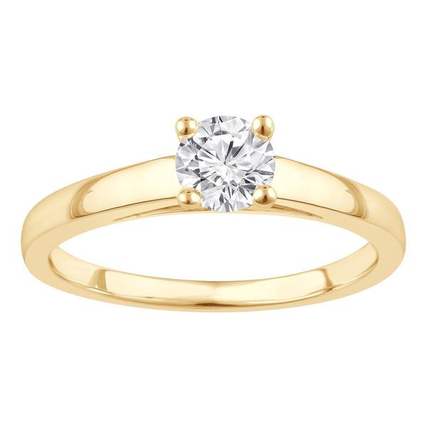 Nova Star(R) Yellow Gold 1/2ctw. Lab Grown Diamond Solitaire Ring