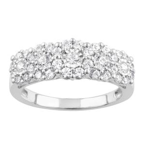 Nova Star(R) White Gold Lab Grown Diamond Engagement Ring