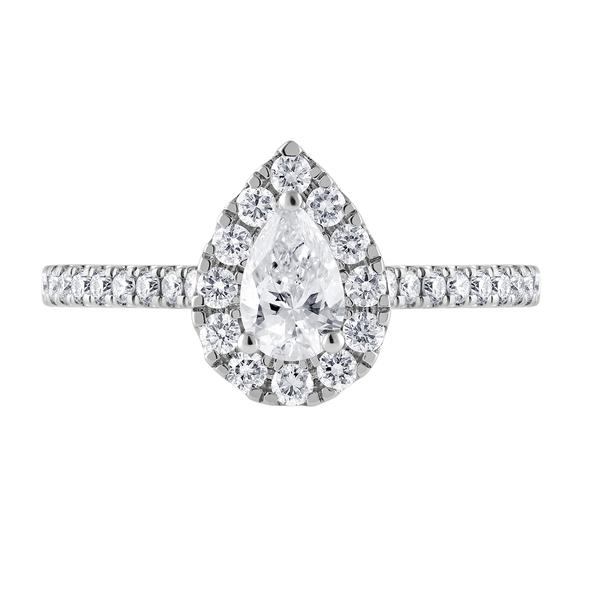 Nova Star(R) 14kt. White Gold 1ctw. Lab Grown Diamond Pear Ring alternate view