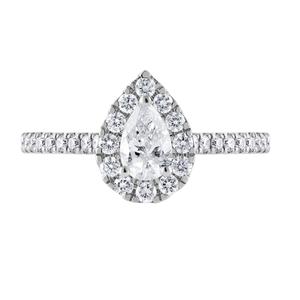 Nova Star(R) 14kt. White Gold 1ctw. Lab Grown Diamond Pear Ring alternate view