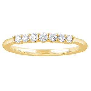 Nova Star(R) Yellow Gold 1/4ctw. Lab Grown Diamond Band Ring