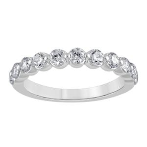 Nova Star(R) 14kt. White Gold 1ctw. Lab Grown Diamond Wedding Band