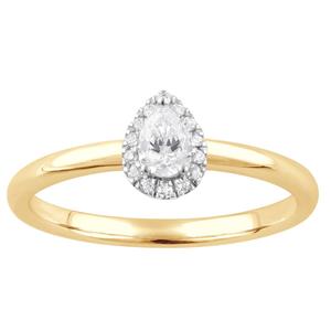 Nova Star(R) 10kt. Yellow Gold 1/4ctw. Lab Grown Diamond Pear Ring