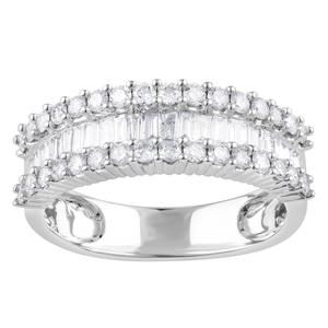 Nova Star(R) Sterling Silver 1 1/2ctw. Lab Grown Diamond Ring