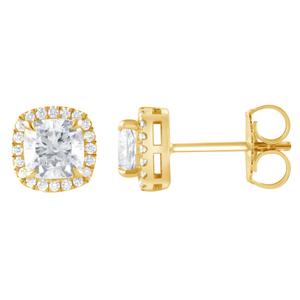 Nova Star(R) Yellow Gold 1 1/2ctw. Lab Grown Diamond Plus Earrings