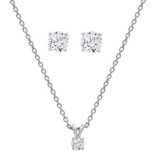 Nova Star(R) Sterling Silver 1ctw. Lab Grown Diamond Set