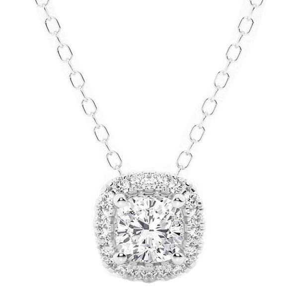 Nova Star(R) White Gold 1/3ctw. Lab Grown Diamond Pendant Necklace alternate view