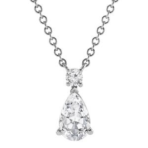 Nova Star(R) 14kt. White Gold & 5/8ctw. Lab Grown Diamond Necklace