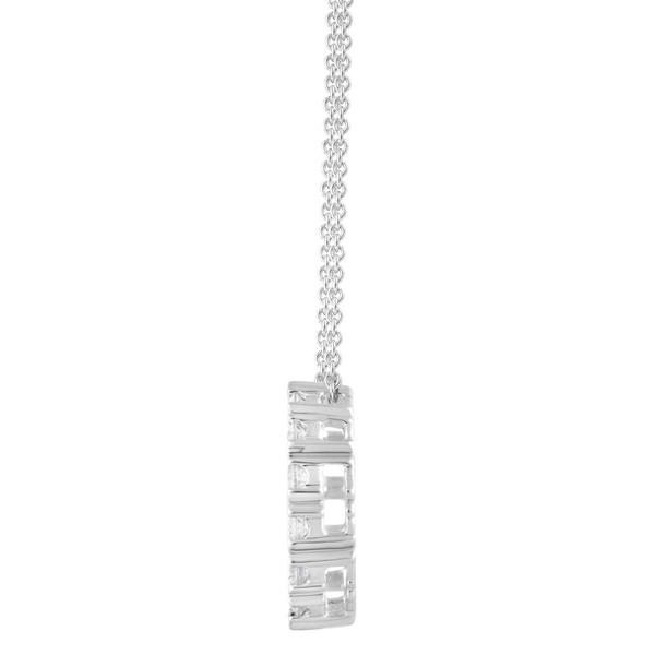 Nova Star(R) 14kt. White Gold Lab Grown Diamond Circle Pendant alternate view