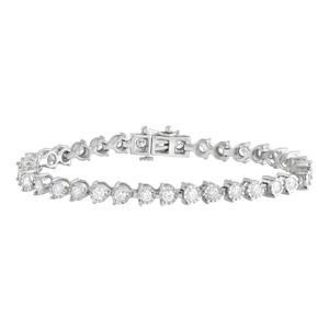 Nova Star(R) White Gold 3 1/4ctw. Lab Grown Diamond Tennis Bracelet