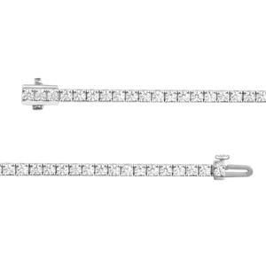 Nova Star(R) White Gold Lab Grown Diamond Tennis Bracelet alternate view