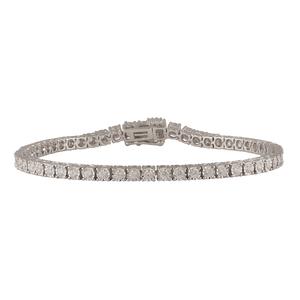 Nova Star(R) 7in. Sterling Silver 2ctw. Lab Grown Diamond Bracelet alternate view